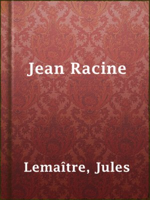 cover image of Jean Racine